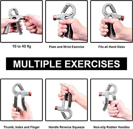 🔥 Histro Adjustable Hand Grip Strength Trainer with Counter | ⚡ Premium Forearm & Wrist Exerciser 🖤